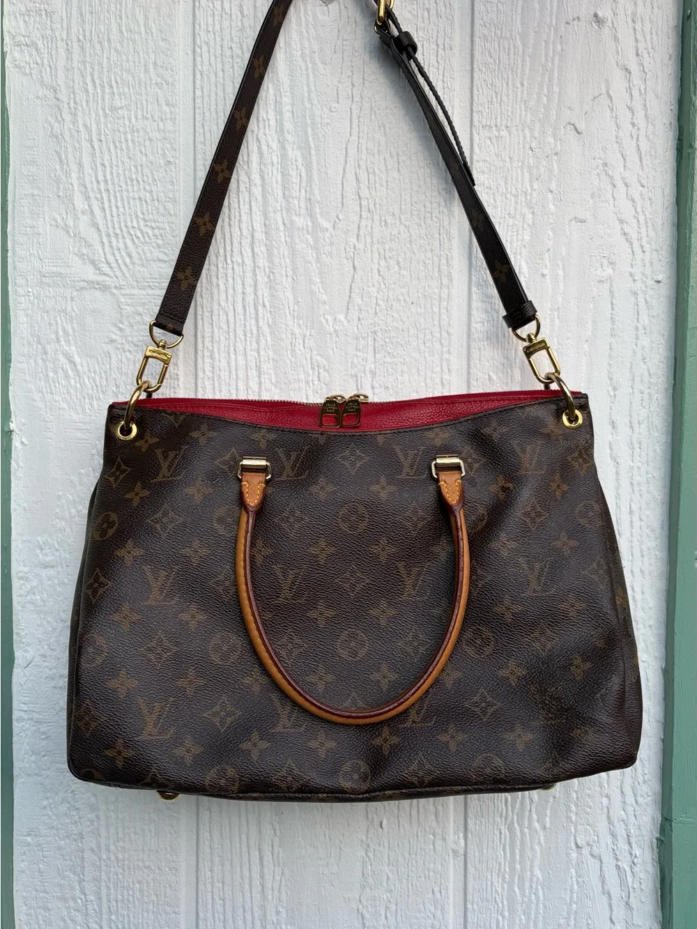 Louis Vuitton Pallas Brown Monogram Satchel
